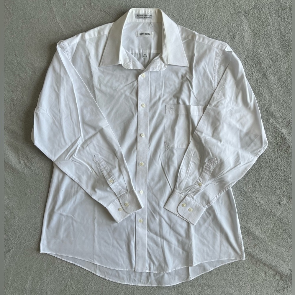 Pierre Cardin White Shirt Size 16 1/2